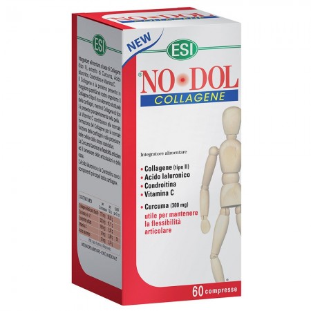 NO-DOL COLLAGENE, con collagene e acido ialuronico, utile per mantenere la flessibilità articolare