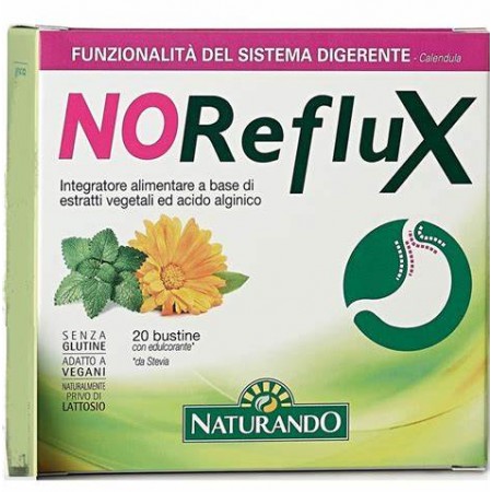 NO REFLUX - 20 bustine - combatte il reflusso e favorisce una buona funzionalità del sistema digerente