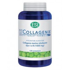 BIOCOLLAGENIX 120 compresse a base di collagene altamente purificato. Aumenta la compattezza e l'elasticità della pelle.